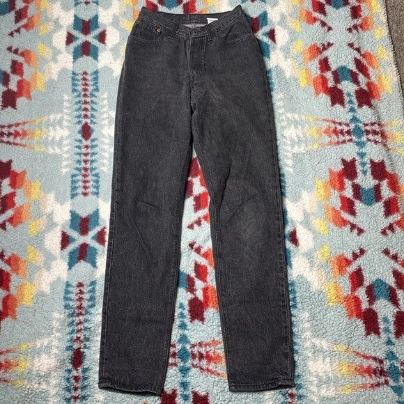 Levi’s Vintage 501 Jeans 5 Juniors Negro 25" Cintura Foto 2 de 4