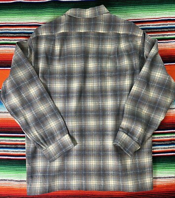 トップス PENDLETON 100% Virgin Wool Shirt XL Pendleton Vintage Sz Large 100% Virgin Wool Made In USA Brown/Gray