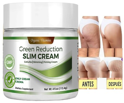 Slim Green Reduce Cream 4Oz supportt Weight Loss Diet gel Fat Burning reductor