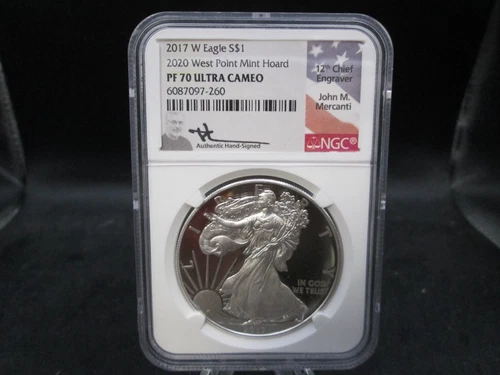 2017 W American Eagle Proof Silver 1oz. Dollar Coin NGC PF 70 Ultra Cameo