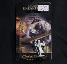 Iron Wind Metals ARCANA UNEATHED RPG Fantasy Metal Miniature FEMALE GREEN BLOOD