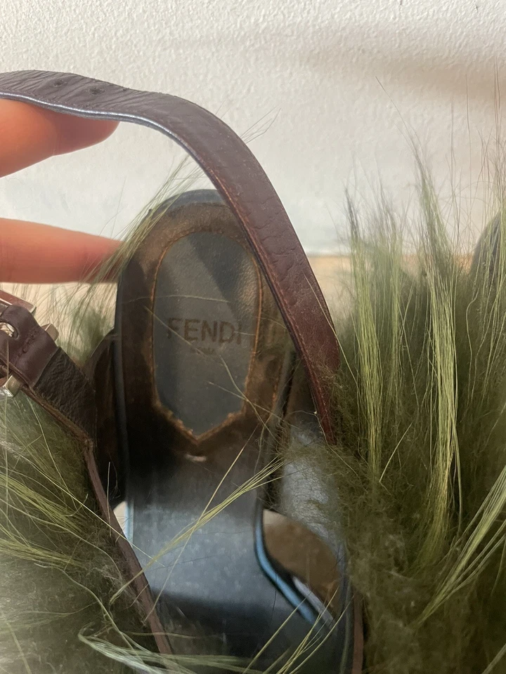 Sandalias Fendi Piel Puntera Abierta Foto 3 de 4