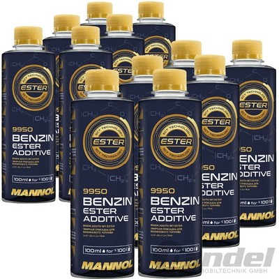 12x MANNOL BENZIN ESTER ADDITIV 9950/100 ML KRAFTSTOFF BENZIN REINIGUNGS ADDITIV