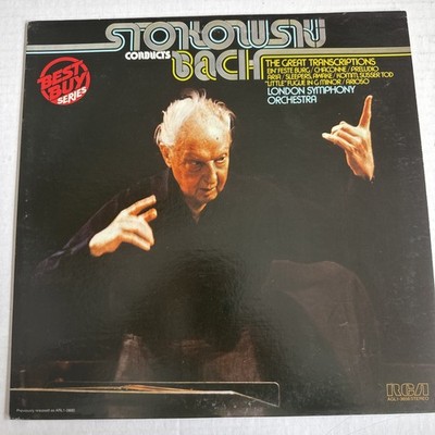 Stokowski conducts Bach - The Great Transcriptions LP LSO RCA ARL1-3655 BEST BUY