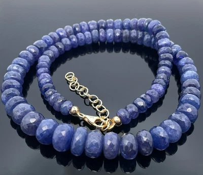 COLLIER 925/- SILBER VERGOLDET MIT TANSANIT AAAA SCHMUCKJAGD - Bild 1 von 4