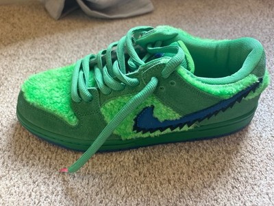 Nike SB dunk low Greatful Dead bear green shoes