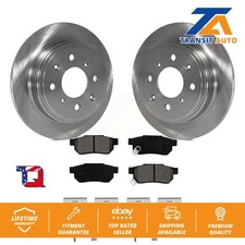 Brake Rotor Semi-Metallic Pad Rear Kit For Honda Civic Acura Integra del Sol CRX