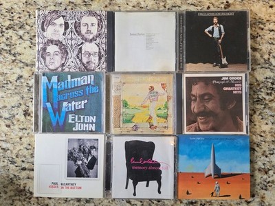 Classic Rock 9 CD Lot Paul McCartney Elton John Tom Petty Eric Clapton Jim Croce