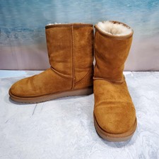 Koolaburra by UGG Koola Short Chestnut Womens Faux Fur Boots Size 8 Tan