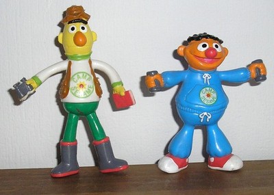 Sesamstraße Ernie & Bert Biegefiguren KID Dimension Henson Paw Tucket Figuren