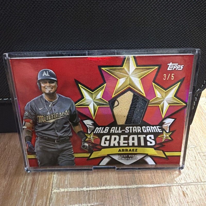 Luis Arraez 3/5 2025 Topps All-Star Game Greats GameUsedPatch #ASGR-LA “RARE”