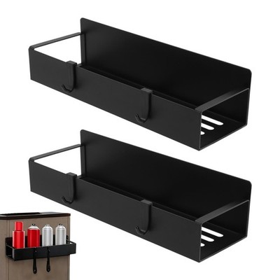 Magnetic Spray Can Holder 2 Pack, Steel Wall Mount Organizer for Toolbox and ...