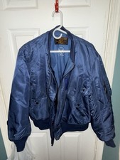 Vintage U.S. Air Force MA-1 Flight Bomber Jacket Sz L Military USAF Weintraub