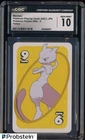 2019 Pokemon Pocket UNO 9 Yellow Playing Cards Mewtwo CGC 10 GEM MINT