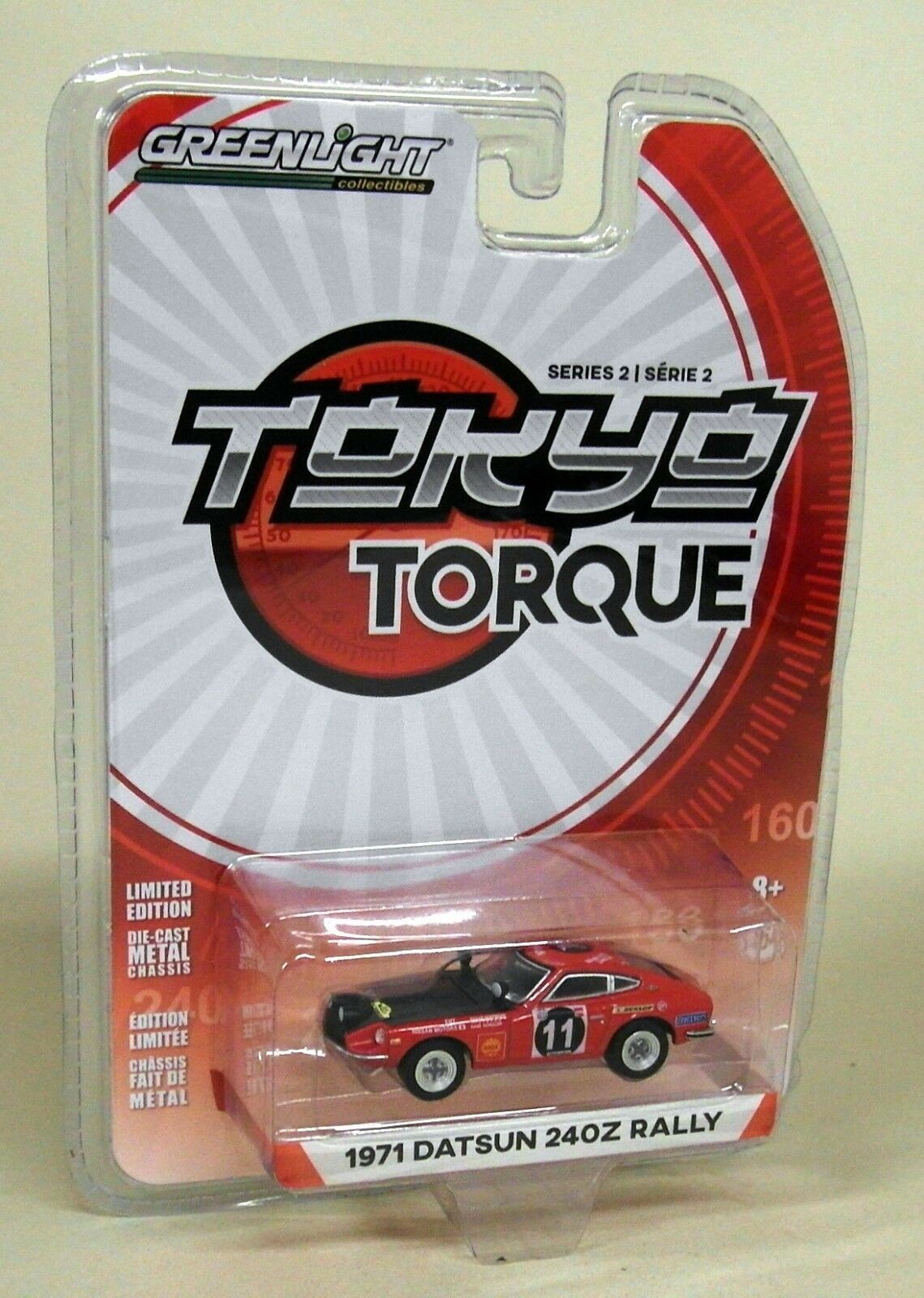 Greenlight 1/64 Datsun 240Z Rally Tokyo Torque 1971 Diecast Model Car