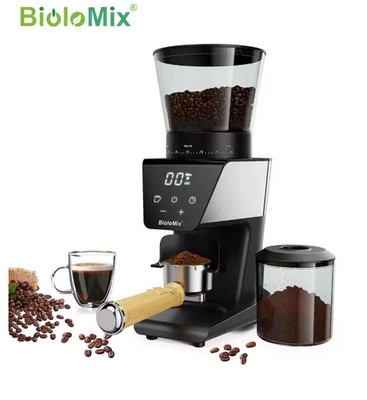 Kaffeemühle Biolomix elektrisch 300 W Kaffeebohnen Espresso Mühle