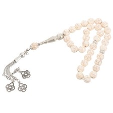 Stone Prayer Beads Bracelet Worry Beads Rosary -beads Bracelet with Tassel