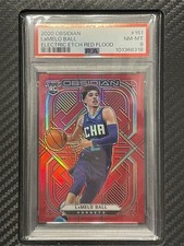 2020 PSA 8 Lamelo Ball RC #151 Electric Etch Red Flood 2020-2021 Panini Obsidian