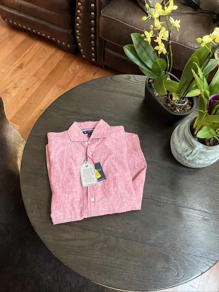 Camisa manga larga de lino francés Cremieux Berry talla S nueva con etiquetas Foto 2 de 4