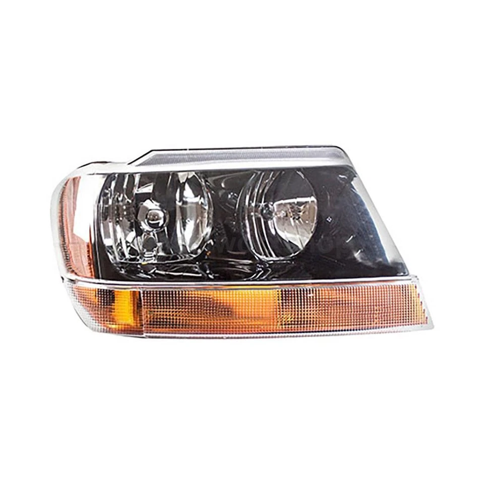 Conjunto de faros izquierdo derecho para Jeep Grand Cherokee 2000 2001 2002 2004 4,0 L Foto 3 de 3