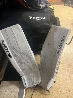 Vaughn SLR3 Goalie Pads 34+2, white leg pads