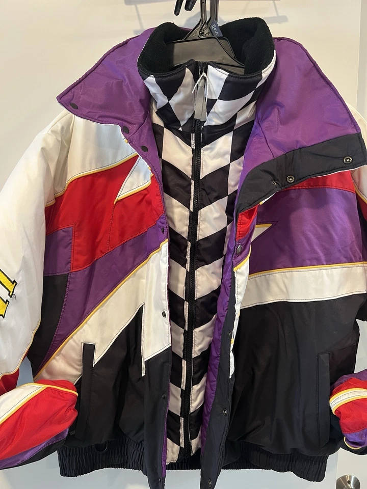 VINTAGE POLARIS INDY RACING SNOWMOBILE JACKET , MENS 2X- LARGE, THERMOLOFT. - Image 2 of 4