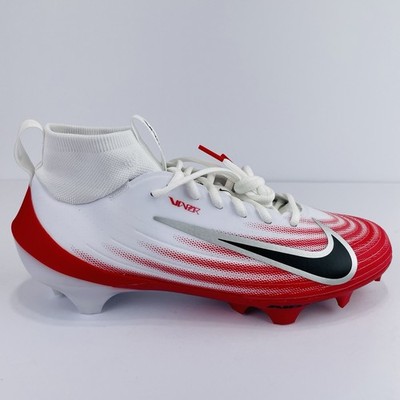 Nike Zoom Air Vapor Pro 1 Football Cleats White Red FB3298-102 Men s Size 9 NEW