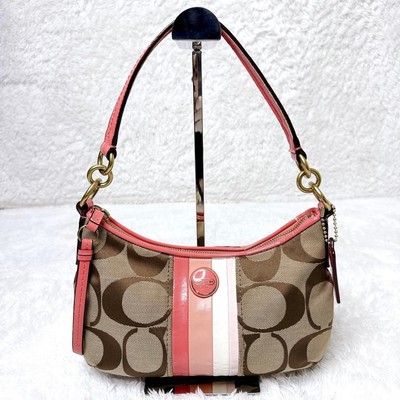 COACH Signature Pink One Shoulder Bag | eBay