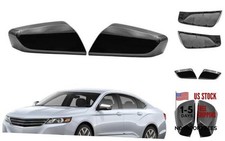 Side Mirror Cover Cap Fits For Chevy Impala 2014 2015 2016 2017 Gloss Black