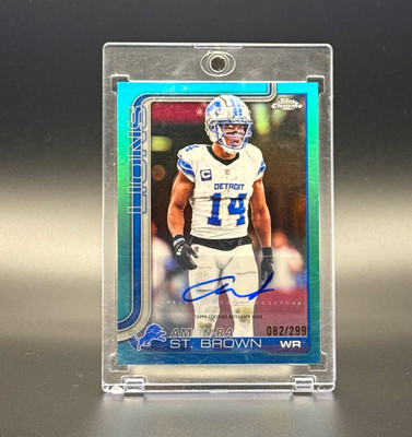 2025 Topps Chrome Amon-Ra St. Brown Auto /299