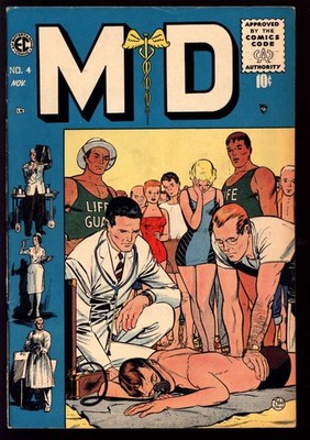 M.D. #4 6.5 // JOHNNY CRAIG ART EC COMICS 1955