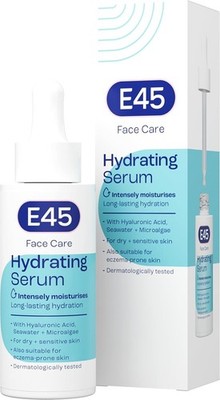 E45 Face Hydrating Serum Instant 48 Stunden Hyaluronsäure für trockene neigende Haut