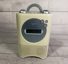 Sony ICF-CD73V Shower AM/FM Radio/CD Player - Tested Works