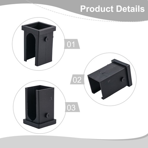 High Compatibility Square Tube Sleeves for Fitness Equipment 4PCS Pack - Picture 11 of 55