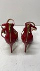 Michael Kors Women Heels 8 Red Patent Leather Strappy Pointed Toe Stiletto — photo 4