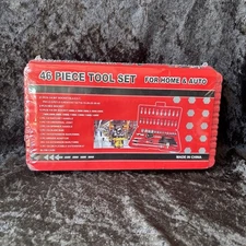 NEW 46 PIECE TOOL SET FOR HOME AND AUTO Sockets, Ratchet, Spinner, Slide, Etc