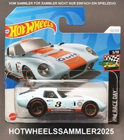 "Hot Wheels Gulf \"Shelby Cobra \"Daytona\" Coupe\" Hw Race Day Ovp UngeÖFfnet!"