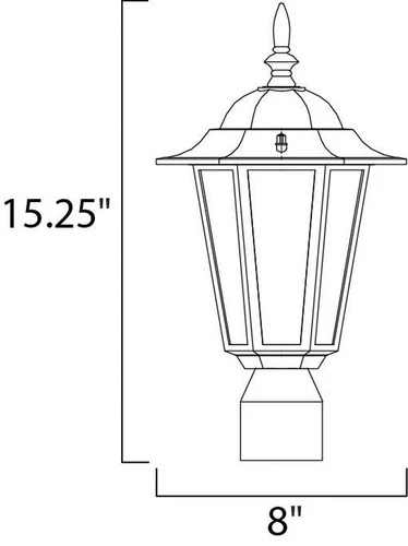 Maxim Lighting - One Light Outdoor Pole/Post Lantern - Outdoor Pole/Post Mount - - Picture 4 of 4