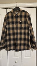 Carhartt Flannel Shirt XL Heavyweight Plaid Shirt Worn Once