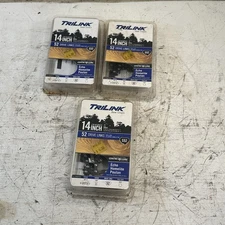 Lot Of 3 NEW TriLink 14" 3/8”LP Chainsaw Chain S52 .050" Craftsman Echo Poulan