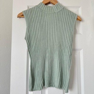 CLIO Green Sleeveless Women s Top With Stretch Size L
