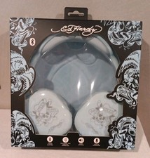 Ed Hardy Wireless Headphones Light Blue Bluetooth