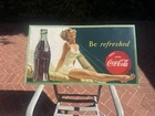 Vintage 'Be Refreshed' Coca-Cola Sign