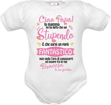 Corrdino Neonato Tutine Body Capello Bavette per Neonati Cotone Frasi per Futuro