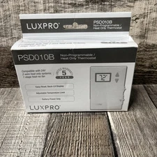 LuxPro Digital 2 Wire Heat Only Thermostat - PSD010B-FAST SHIPPING