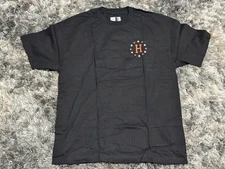 Size XL Huf Mens Black Crew Neck Everyday Comfort Graphic Print T-Shirt