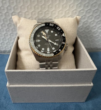 Seiko 5 Sports SKX GMT Sport-Dress Design Gray Dial Watch for Men SSK021
