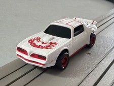 LIGHTED White Trans Am on a Reconditioned Tyco US1 Electric Trucking Chassis