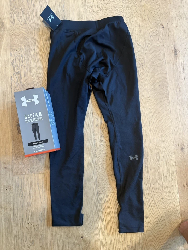 Under Armour 1343245 Men's UA ColdGear Base 4.0 Baselayer Leggings, Black Medium - Image 2 of 4