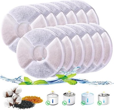 12x Pet Water Fountain Replacement Filters for Catit Cat Dog Drinking Flower
